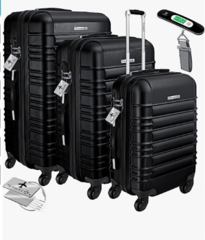 KESSER® tlg Hartschalenkofferset Hartschalenkoffer Reisekoffer Set Reisekofferset Trolley