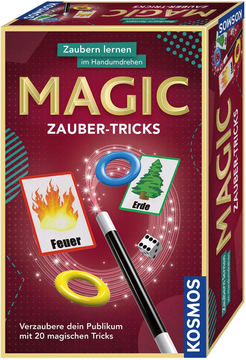 Kosmos Magic Zauber Tricks, Zaubern Lernen Im Handumdrehen, Mit Zauberstab Und Utensilien Für Magische Tricks