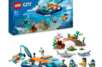 LEGO City Meeresforscher Boot Spielzeug Set enthält EIN Korallenriff EIN U Boot Minifiguren