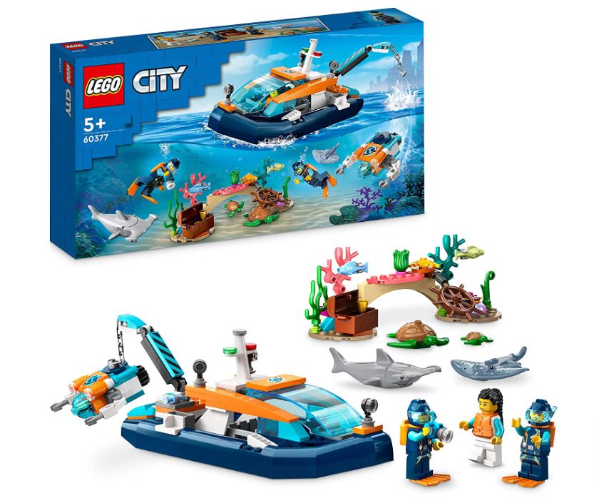 Lego City Meeresforscher Boot Spielzeug Set Enthält Ein Korallenriff Ein U Boot Minifiguren
