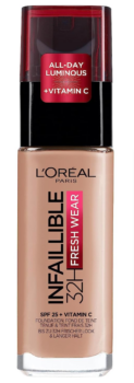 L'Oréal Paris Make up, Wasserfest und langanhaltend, Flüssige Foundation mit LSF , Infaillible H