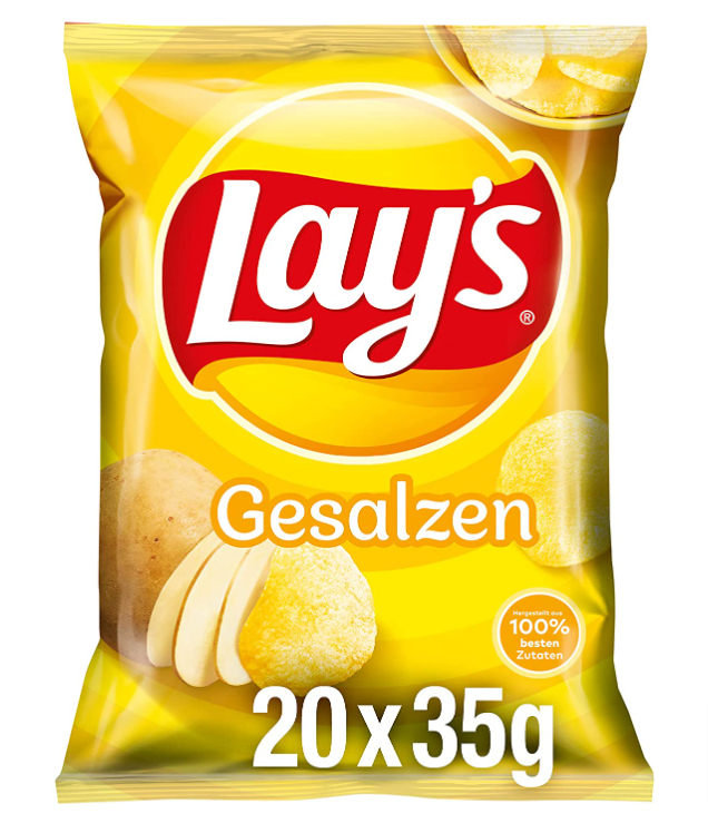 Lay S Gesalzen Knusprig Gesalzene Kartoffelchips Für Eine Gelungene Party X G Amazon De Lebensmittel Getränke