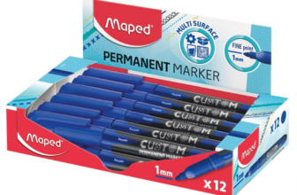 Maped Custom Permanentmarker feine Spitze mm Blau Stück Amazon de Bürobedarf Schreibwaren