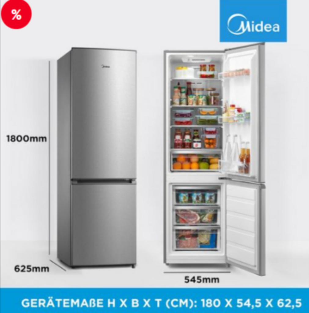 Midea Kühl Gefrierkombination Merbfge