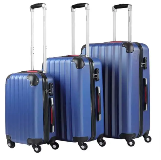Monzana Hartschalenkoffer-Set Baseline 3-tlg. in Blau oder SchwarzABS für 67,69 € inkl. Versand (statt 99,95€)