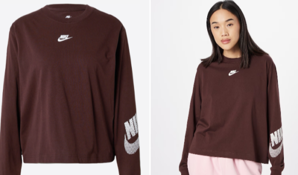 Nike Sportswear Sweatshirt in Dunkelbraun ABOUT YOU