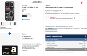 Nothing Phone + € Amazon Gutschein + Libratone ONE Style Portable Bluetooth Speaker + Telekom Magenta Mobil M Young mit GB LTE