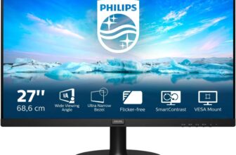 PHILIPS VL Zoll FHD Monitor, AdaptiveSync (x, Hz, VGA, HDMI) schwarz