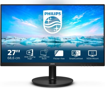 PHILIPS VL Zoll FHD Monitor, AdaptiveSync (x, Hz, VGA, HDMI) schwarz