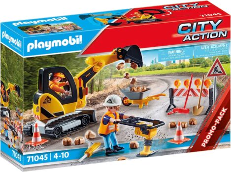 PLAYMOBIL City Action () Straßenbau inkl. Bagger und Absperrung