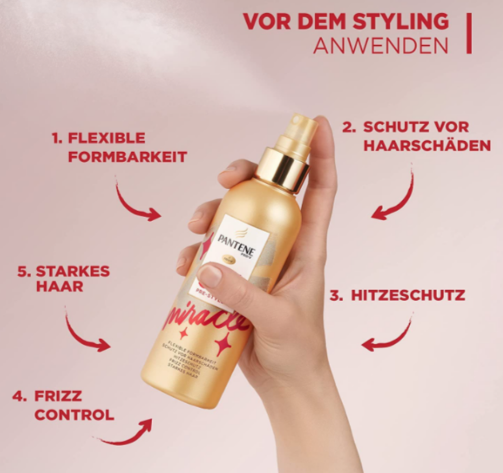 Pantene Pro V Miracle In Pre Styling Leave In Spray Mit Hitzeschutz Ml Amazon De Beauty