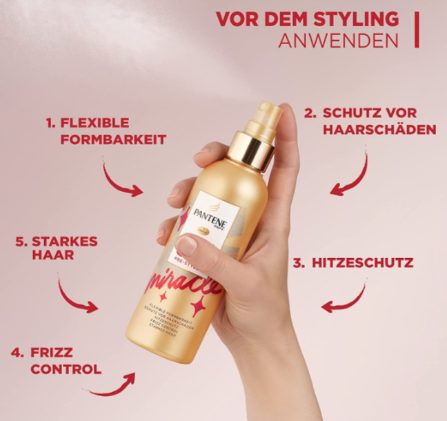 Pantene Pro-V Miracle 5-In-1 Pre-Styling Leave-In Spray, Mit Hitzeschutz, 200 ML ab 3,32 € (Spar-Abo)