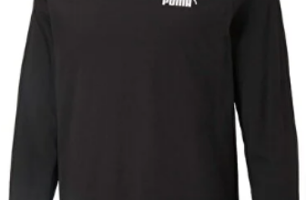 Puma langarm Shirt Schwarz Regular Fit