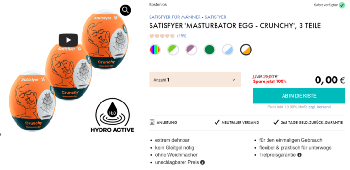 Satisfyer Masturbator Eggs