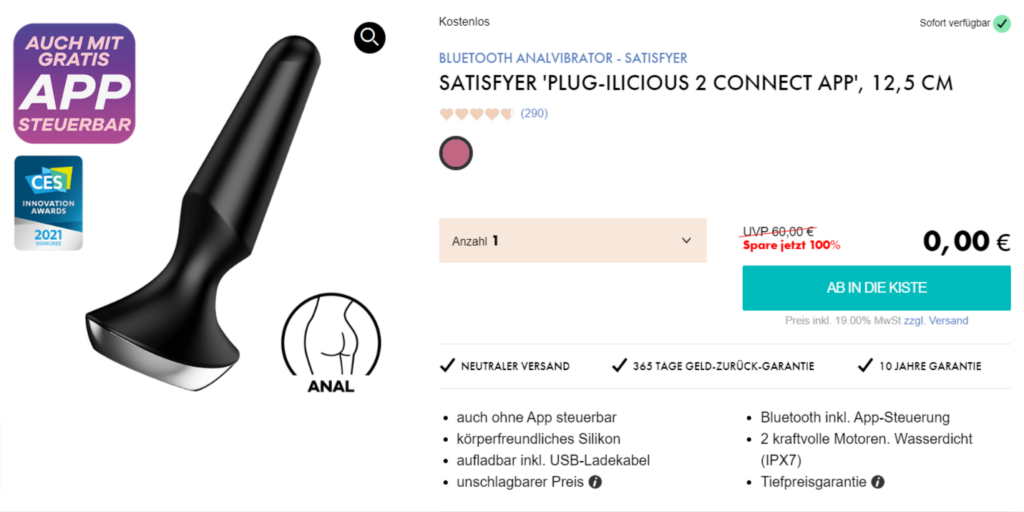 Satisfyer Plug-Ilicious 2 Analvibrator