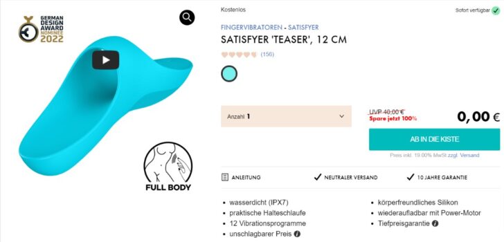 Satisfyer Teaser Fingervibrator