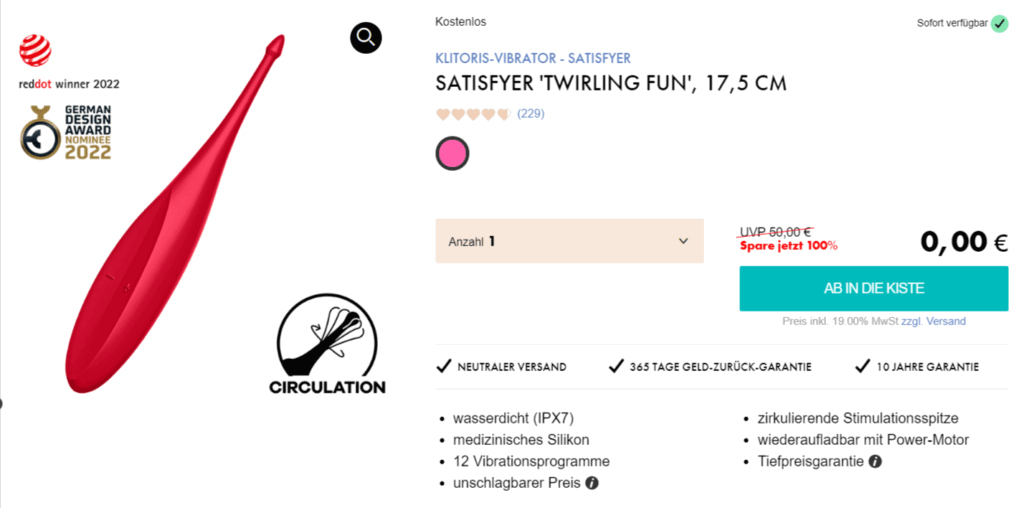 Satisfyer Twirling Fun Tip-Vibrator