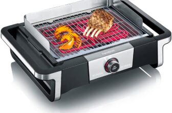 Severin Senoa Tischgrill DigitalBOOST (für drinnen und draußen, Grillstart bis °C)