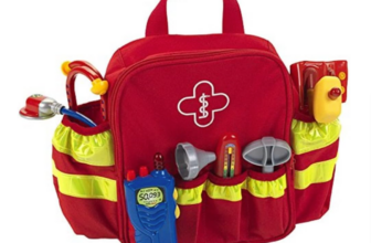 Theo Klein Rettungsrucksack I Doktor Rucksack mit viel Zubehör für Rollenspiele I Walkie Talkie