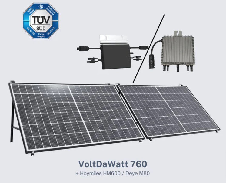 Balkonkraftwerk VOLTDAWATT 760 Starter-kit für 379,99€ inkl. Versand
