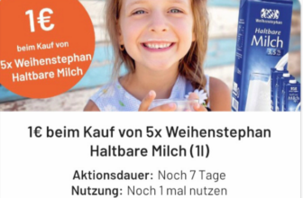 Weihenstephan Milch für € mit Smhaggle Packungen