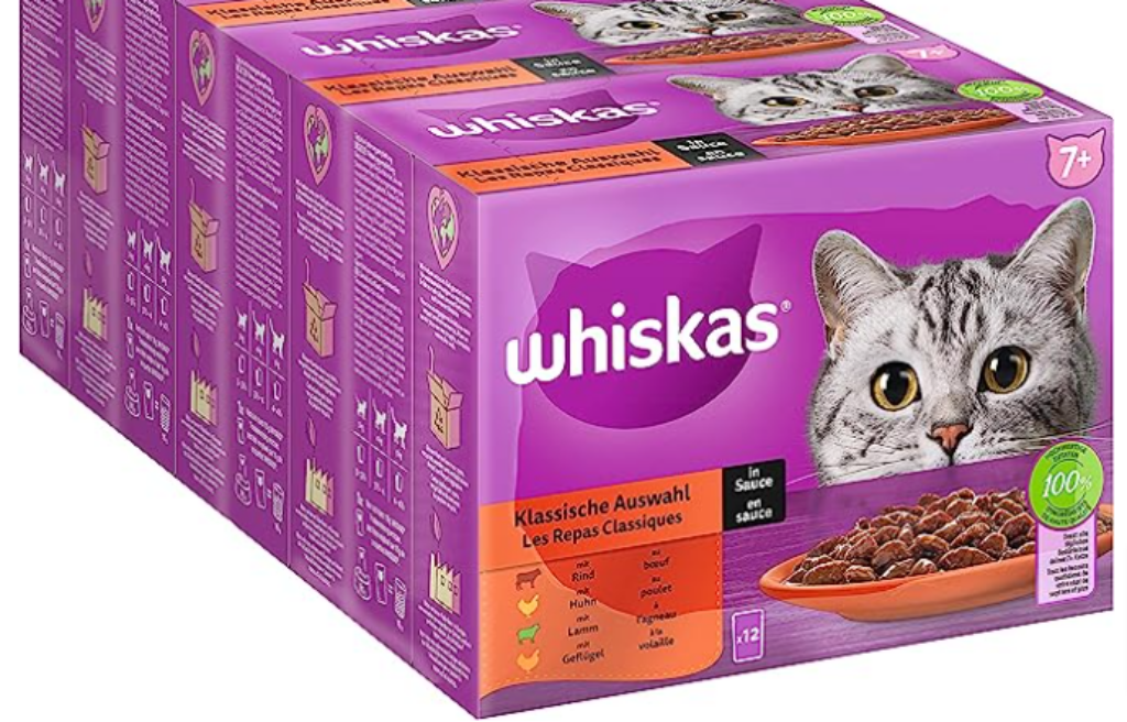 Whiskas Katzenfutter Klassische Auswahl In Sauce Xg Packungen – Hochwertiges Nassfutter Ab Dem Lebensjahr In Portionsbeuteln Amazon De Haustier