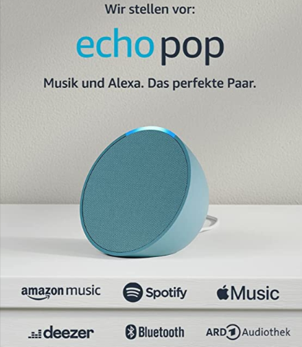 Echo Pop smarter Bluetooth-Lautsprecher mit vollem Klang und Alexa | für 19,99 (Prime) statt 25€