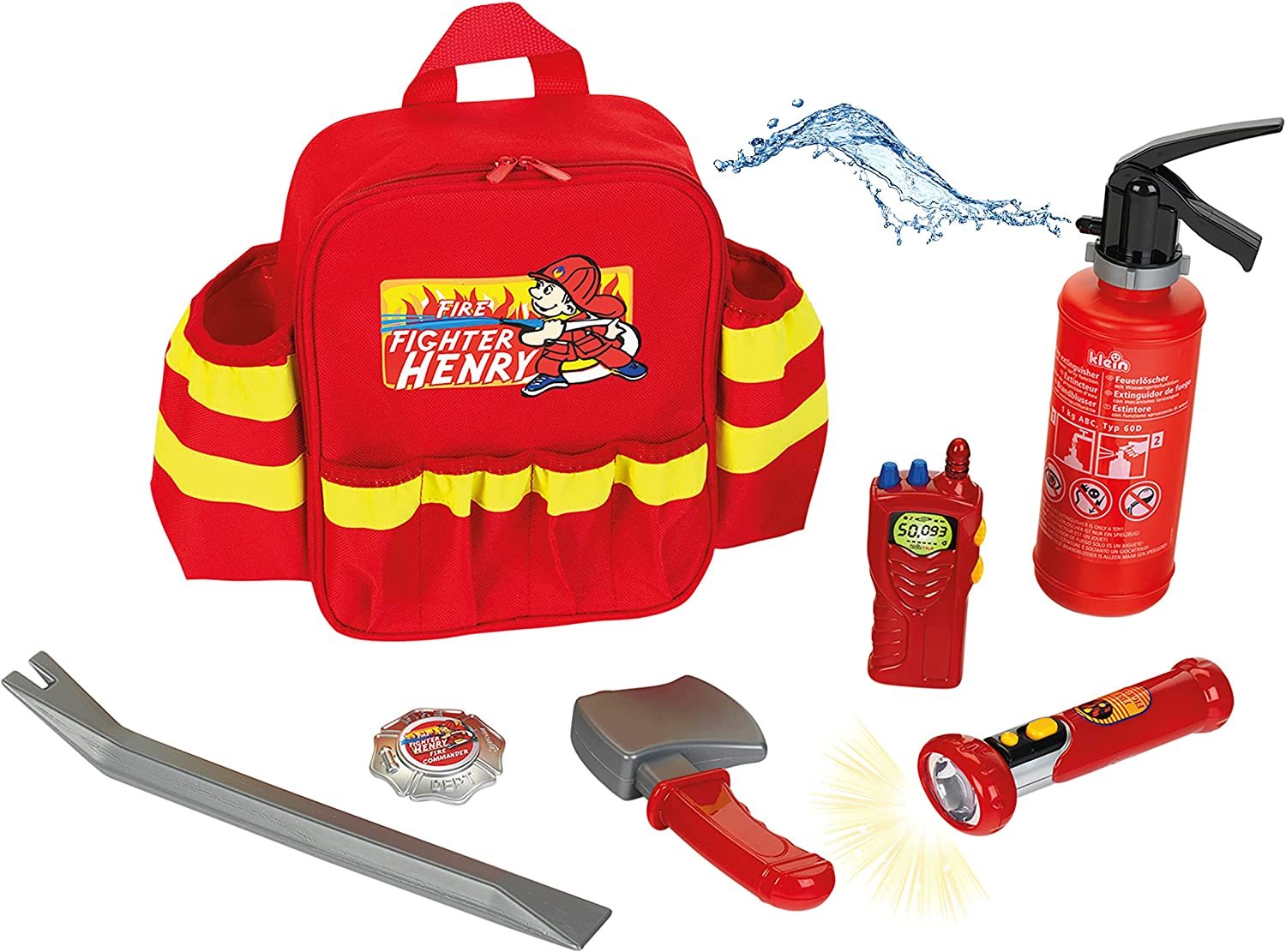 Klein Toys Fire Fighter Henry Feuerwehr Rucksack ()