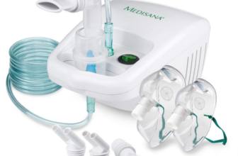 medisana IN Inhalator Kompressor Vernebler mit Mundstück und Maske für Erwachsene und Kinder