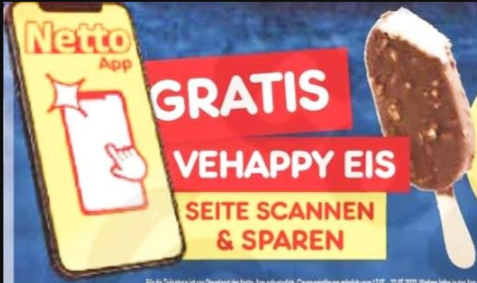 Gratis Vehappy Eis [Netto App 17.-22.07.2023]