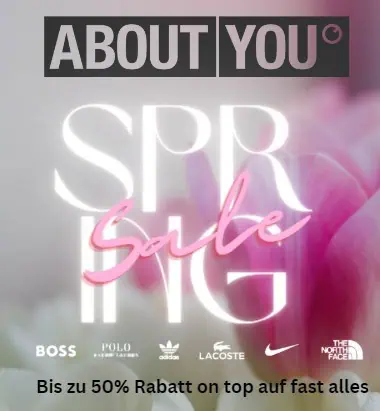 About You Sale: bis zu 50 % Extra-Rabatt auf Sale + Versandkostenfrei ab 29,90 €