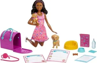 Barbie HKD87 - Puppe & Welpenadoption-Spielset