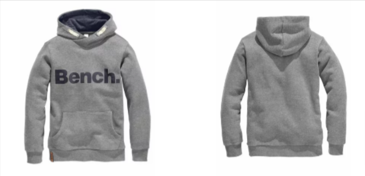 Bench Kapuzensweatshirt Basic in melierter Optik