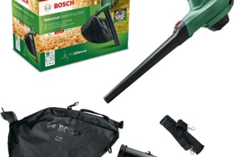 Bosch Home and Garden elektrischer Laubsauger Laubbläser UniversalGardenTidy