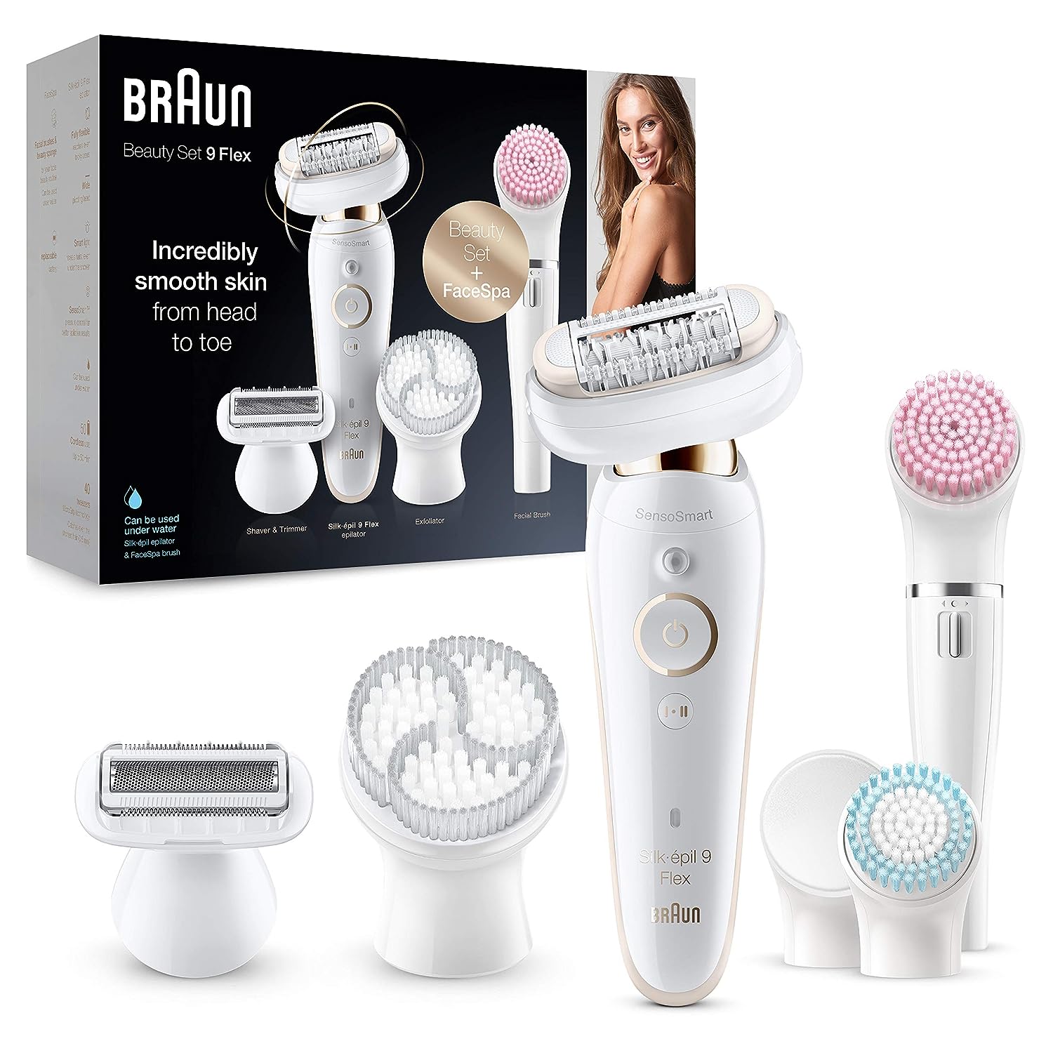 Braun Silk Épil Flex Epilierer Inkl. Zubehör