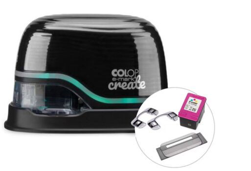 COLOP e mark Create tragbarer Mini Drucker in schwarz