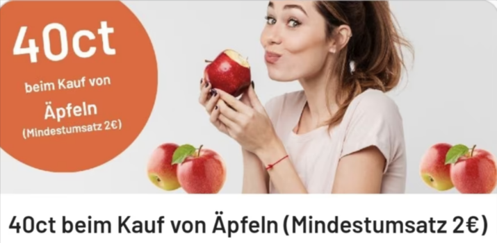 Cashback auf Äpfel