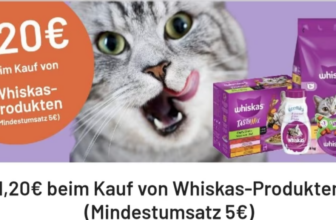 Cashback auf Whiskas Produkte