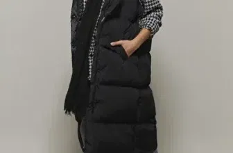 Cool & Sexy Puffer Weste in Schwarz