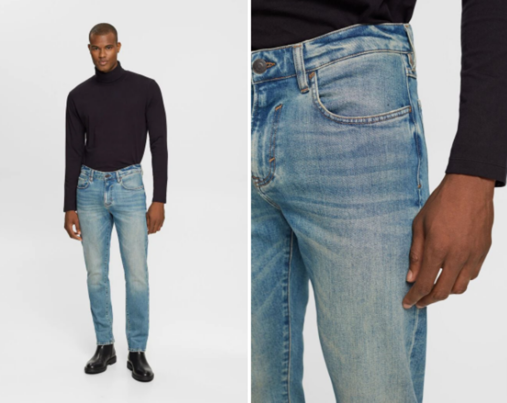 Esprit Slim Jeans Im Stonewashed Look Aus Organic Cotton In Unserem Online Shop