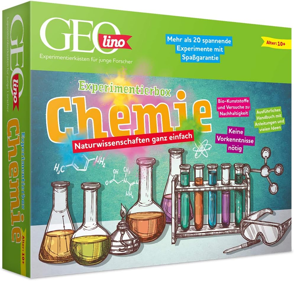 Franzis Geolino Experimentierbox Chemie, Experimentierkasten Inkl. Laborausrüstung (Für Kinder Ab Jahren)