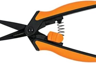 Fiskars Gartenschere, Rostfreie Stahl Klingen mit PTFE Beschichtung