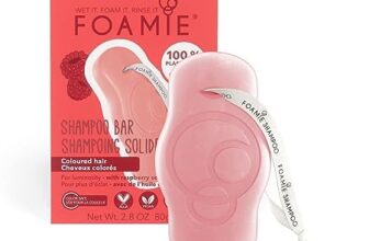 Foamie Bio Fest Shampoo für gefärbtes und strahlendes Haar mit Himbeeröl