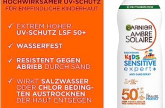 Garnier Sonnenspray LSF für Kinder Wasserfest und Sandabweisend Ambre Solaire Kids Sensitive expert Anti Sand Spray LSF x ml Amazon de Kosmetik