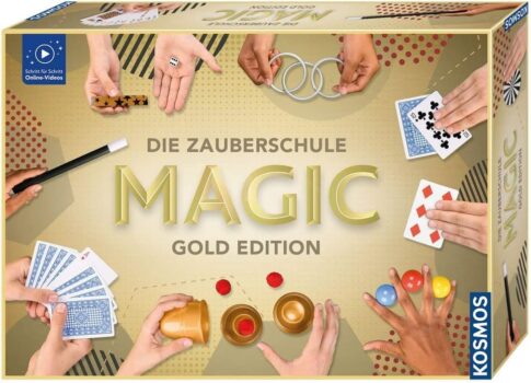 Kosmos Zauberschule Magic Gold Edition Zauber Tricks von leicht bis anspruchsvoll (inkl. Online Erklärbideos)