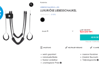 Luxuriöse Liebesschaukel