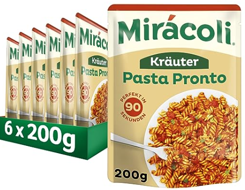 6x Miracoli Pasta Pronto Kräuter (je 200g) ab 6,98 € (statt 14,00 €)