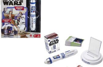 Mattel Games HHM Pictionary Air Star Wars (deutsche Version) Zeichen Spiel zum Verbinden mit dem Smartphone oder Tablet Familien Spiel