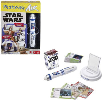 Mattel Games HHM Pictionary Air Star Wars (deutsche Version) Zeichen Spiel zum Verbinden mit dem Smartphone oder Tablet Familien Spiel