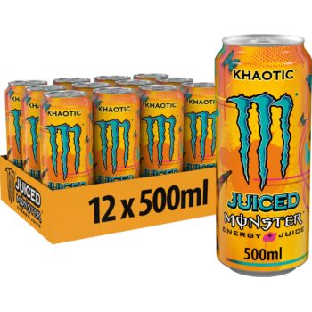 Monster Energy Pipeline Punsch 12er Pack - Erfrischendes Energygetränk in 500 ml Dosen